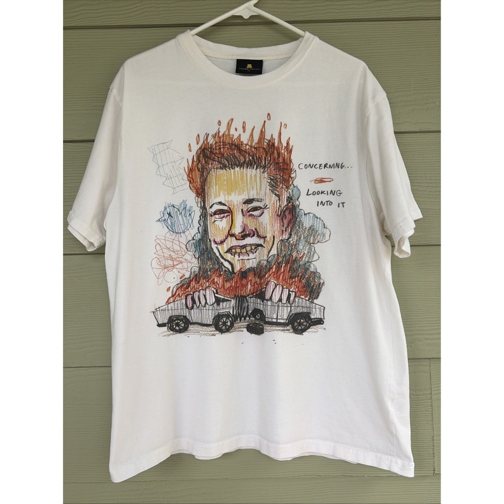 Teddy Fresh Elon Cybertruck Concerning Graphic Crewneck Tee Shirt Tshirt XL